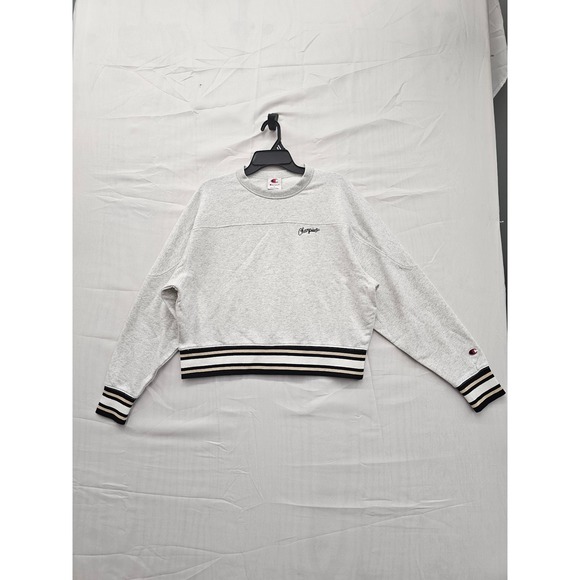 Champion Tops - Champion Elective Cropped Crew Sweatshirt Ash Heather CPW253TL03024 Womens L